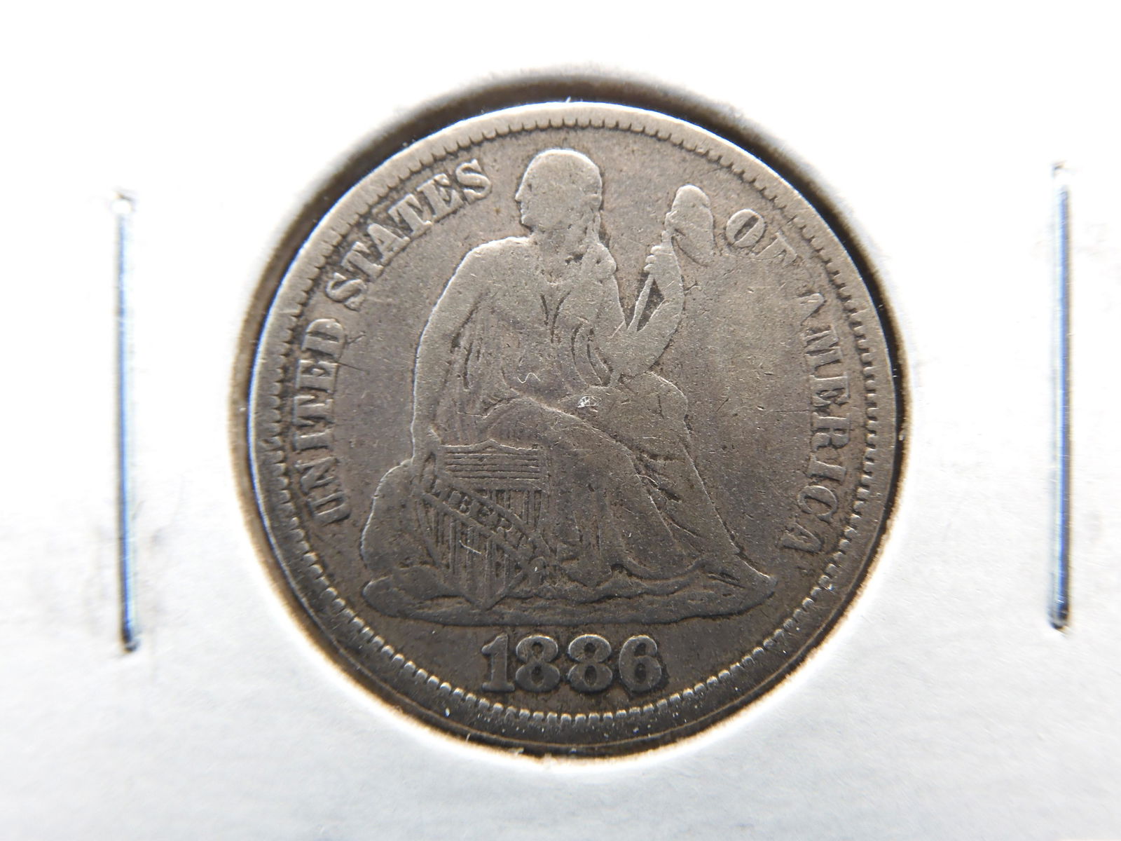 1886 Seated Liberty Dime (1 of 3)
