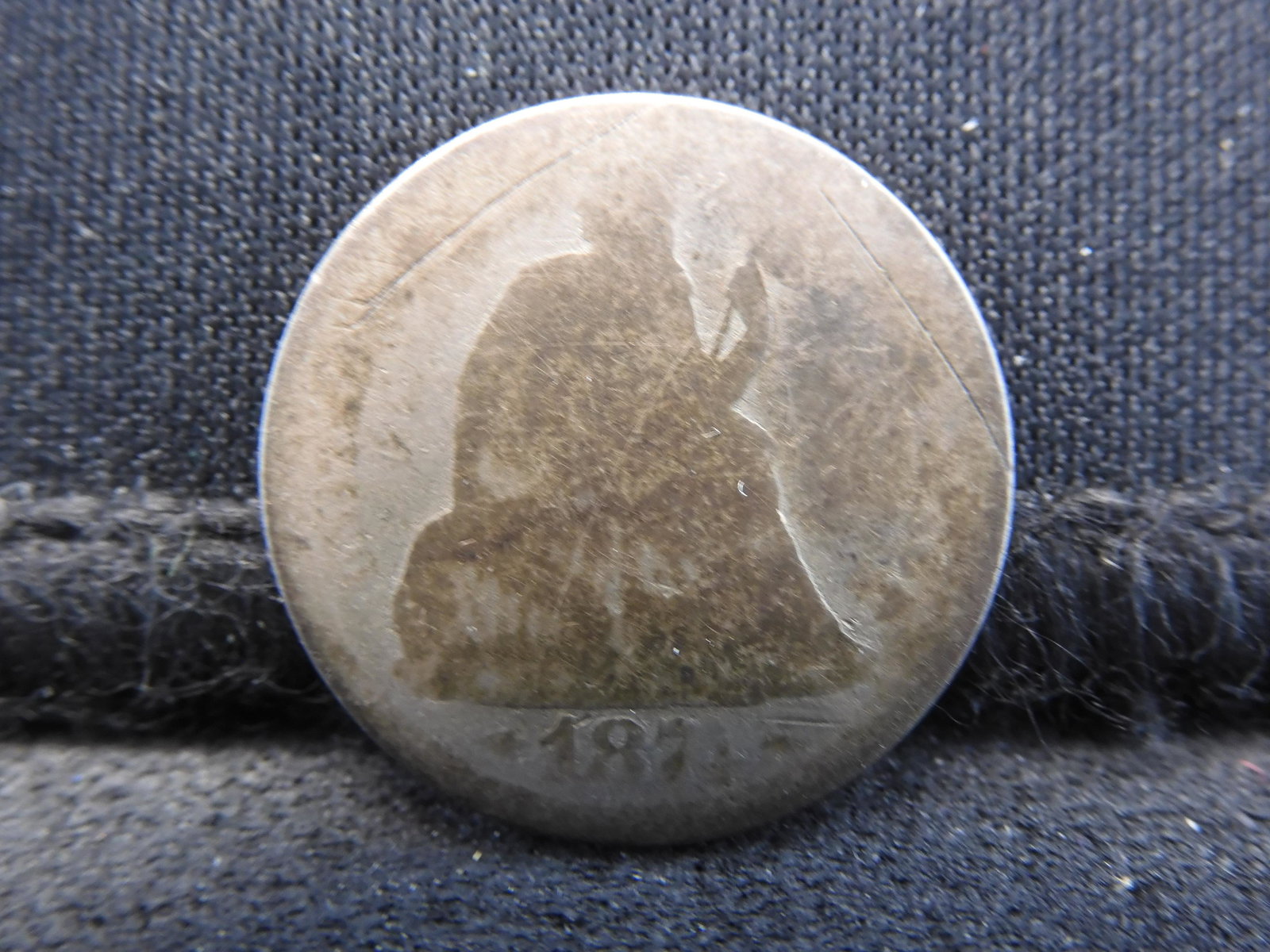1874 Seated Liberty Dime - Avg. Circ. (1 of 2)
