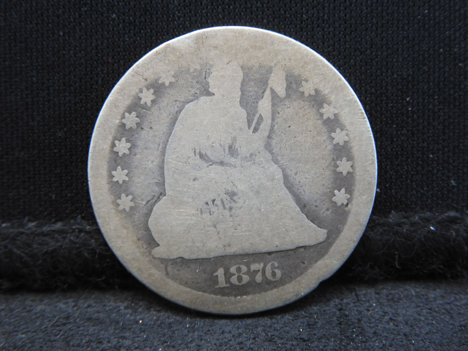 1876-CC Seated Liberty Quarter - SCARCE DATE!! (1 of 2)