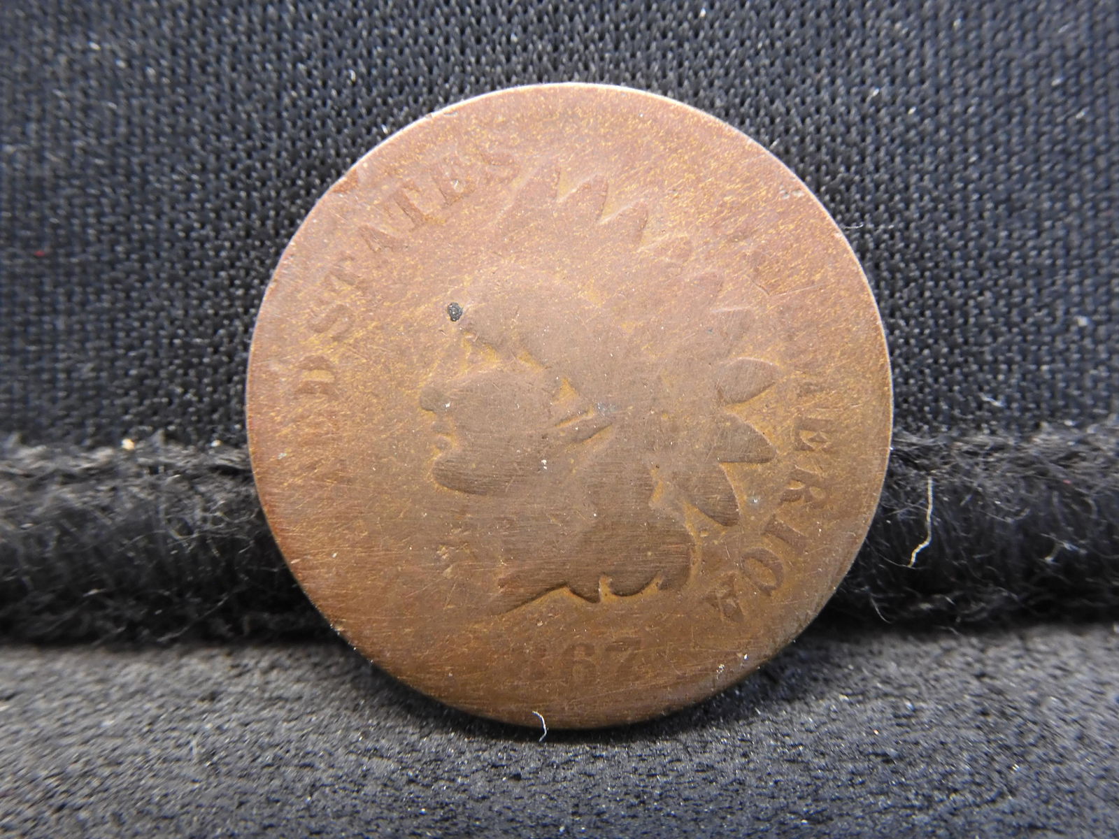 1867 Indian Head Cent - Semi-Key Date! (1 of 2)