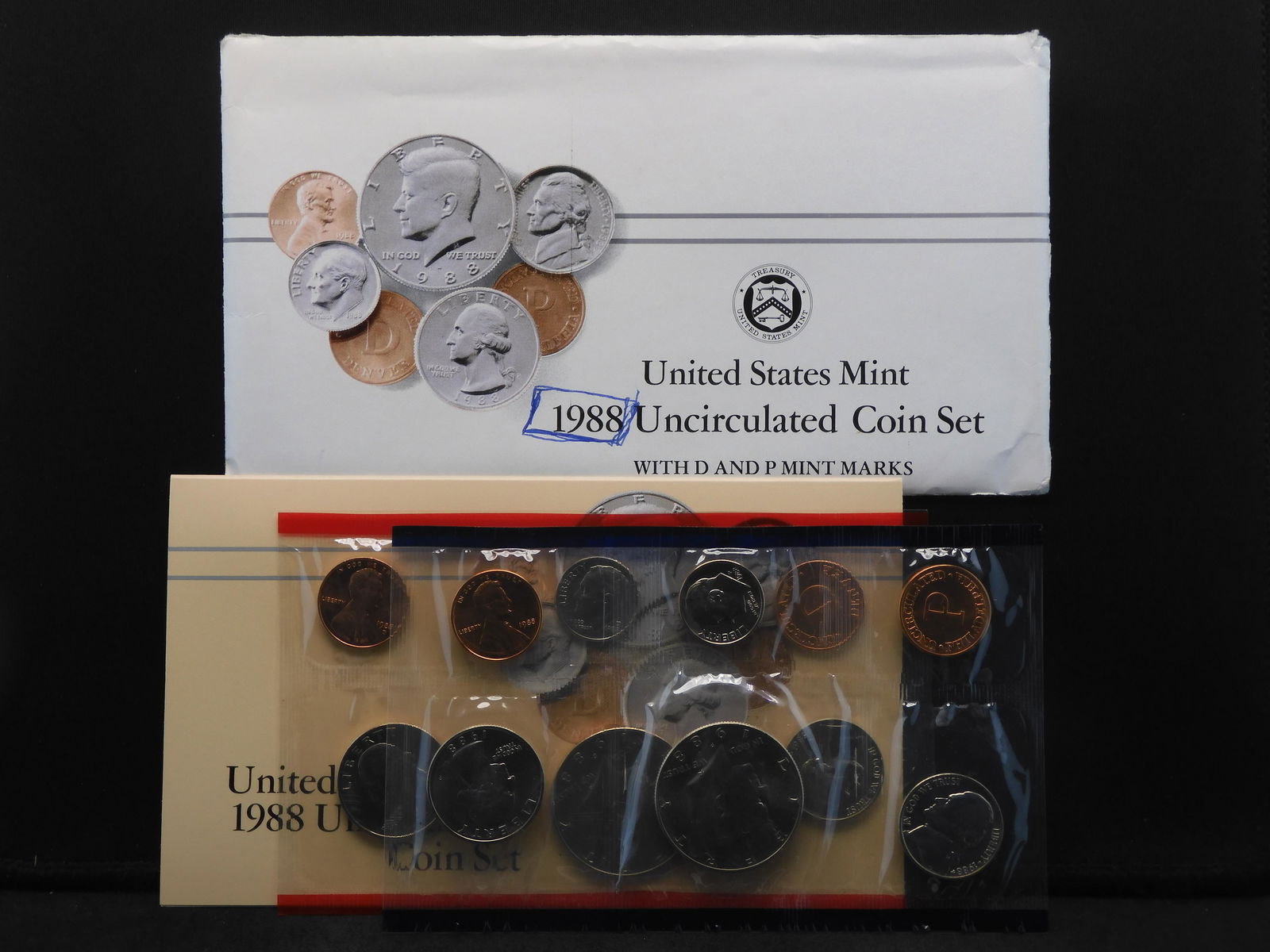 1988 U.S. Uncirculated P & D Mint Set OGP (1 of 6)