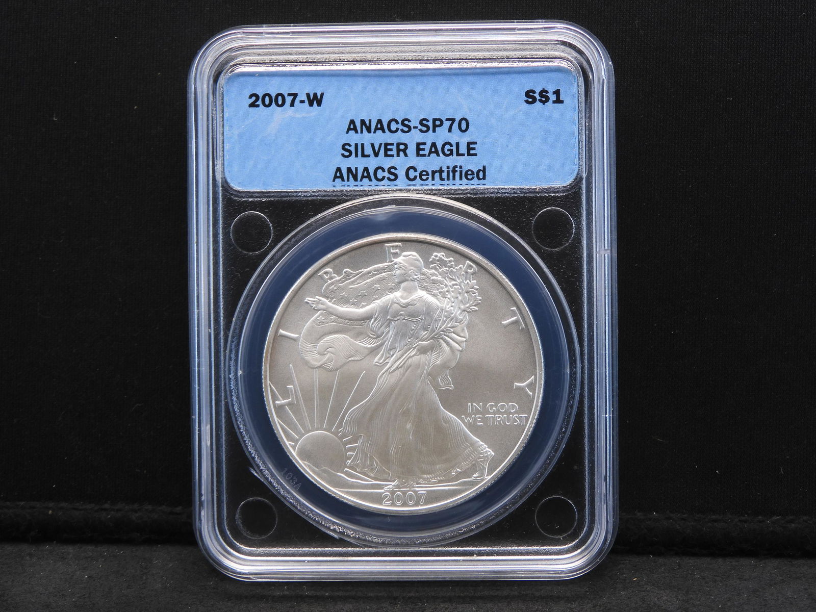 2007-W ANACS SP70 American Silver Eagle - Perfect Grade!! (1 of 4)