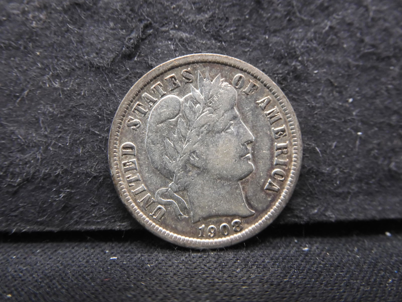 1908 Barber Dime, Fill Liberty (1 of 2)