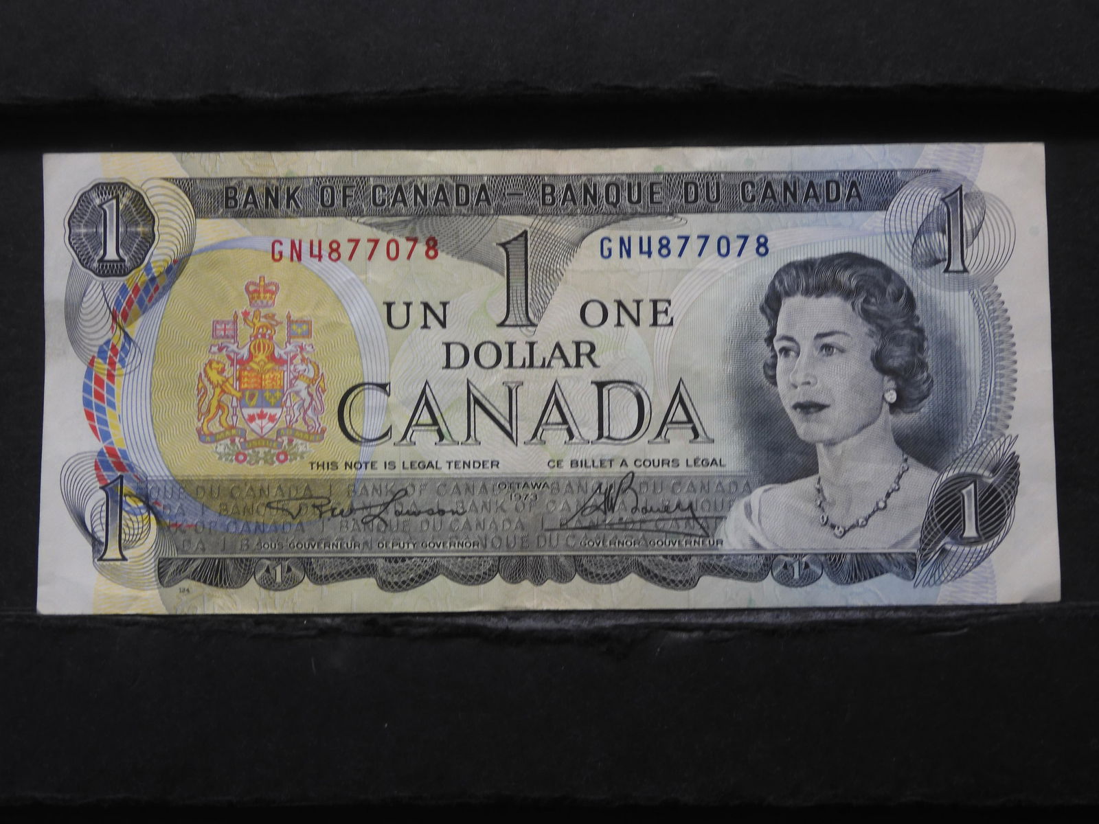 1973 (AU-UNC/CRISP) CANADIAN $1 DOLLAR BILL! (1 of 3)