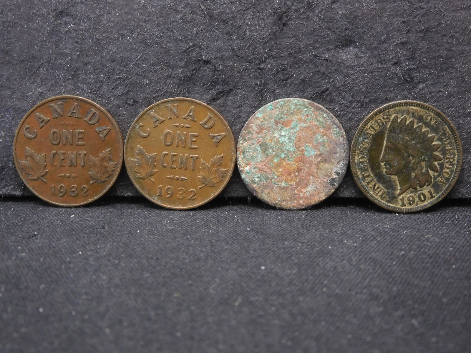 (2) 1932 CANADIAN CENTS  & 1901 INDIAN HEAD/INDIAN HEAD 186? (1 of 2)