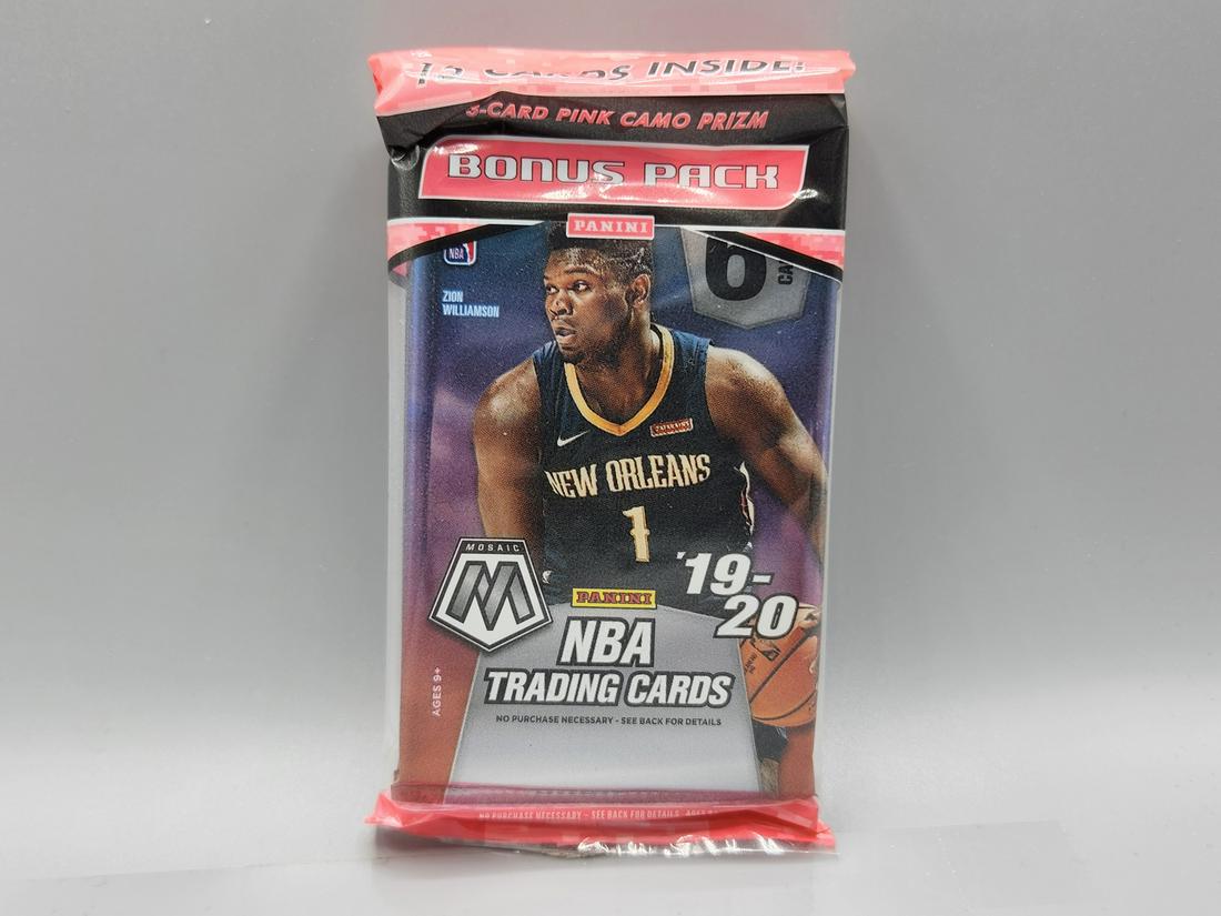 2019-20 Panini Mosaic Basketball Pack With Extra Pack Containing Three Pink Camo Prizm Cards - (1 of 2)