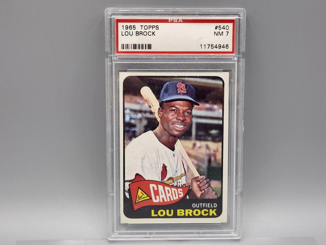 1965 Topps Lou Brock #540 PSA 7 NM (1 of 2)