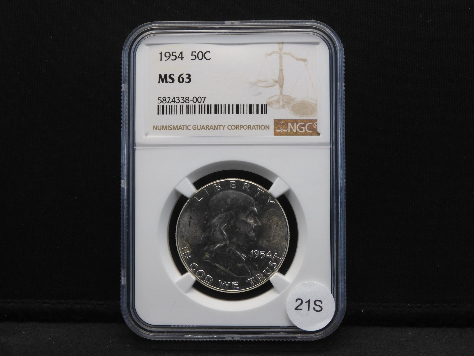 1954 Silver Franklin Half Dollar - NGC - MS63 (1 of 4)