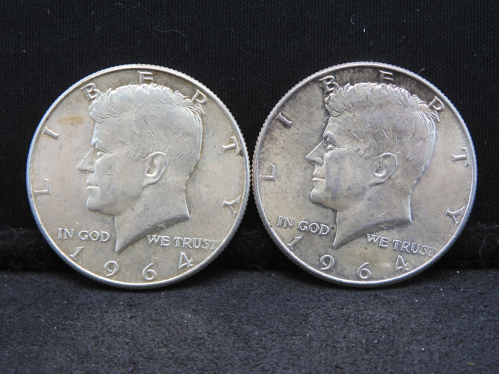 (2) 1964 Kennedy Halves 90% Silver (1 of 2)
