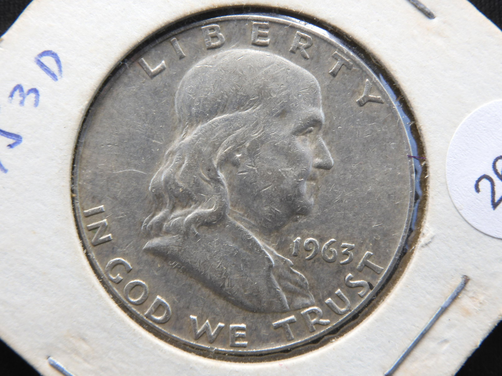 1963-D Silver Franklin Half Dollar (1 of 3)