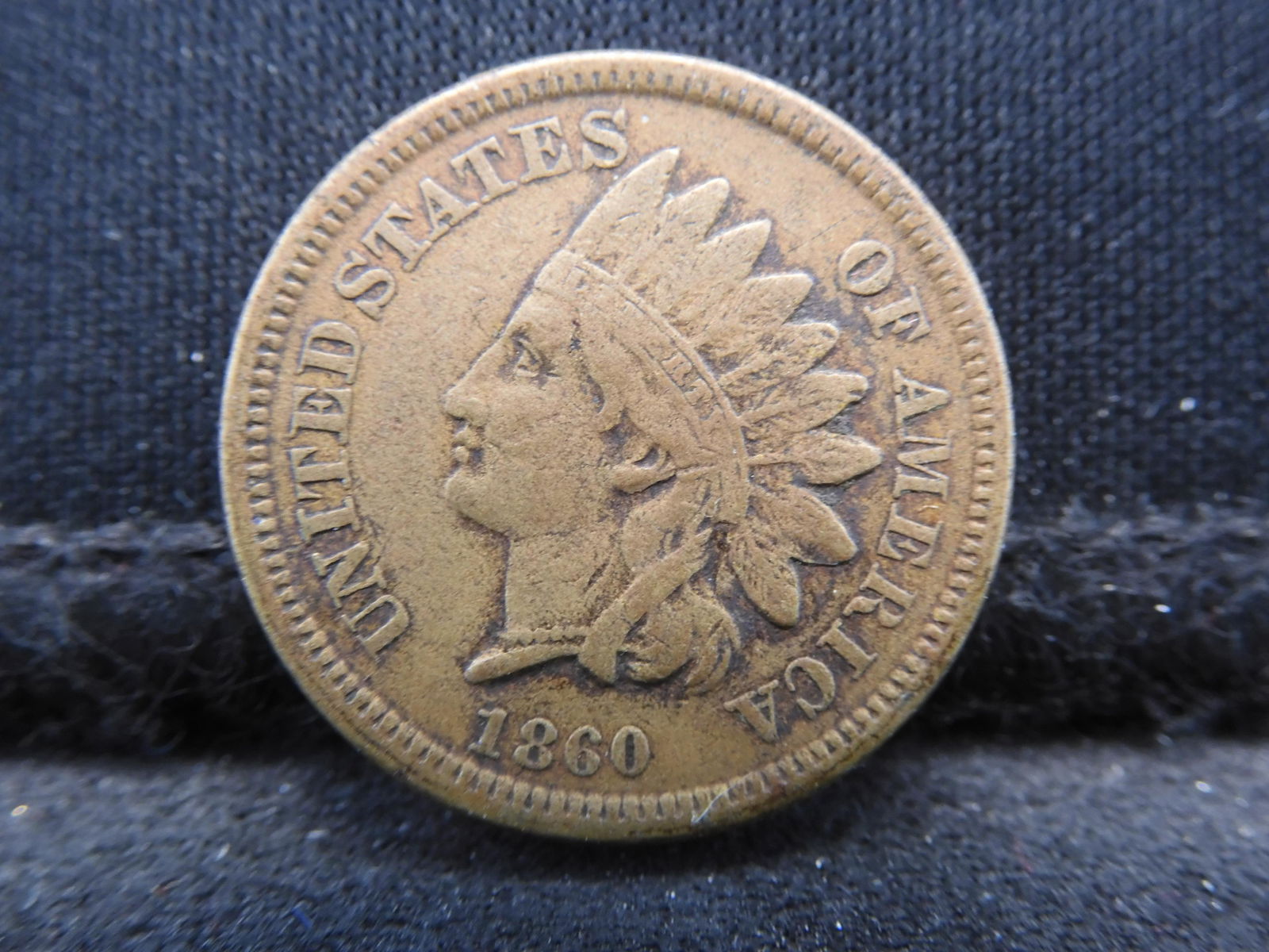 1860-CN Indian Head Cent.  Readable Liberty. (1 of 2)