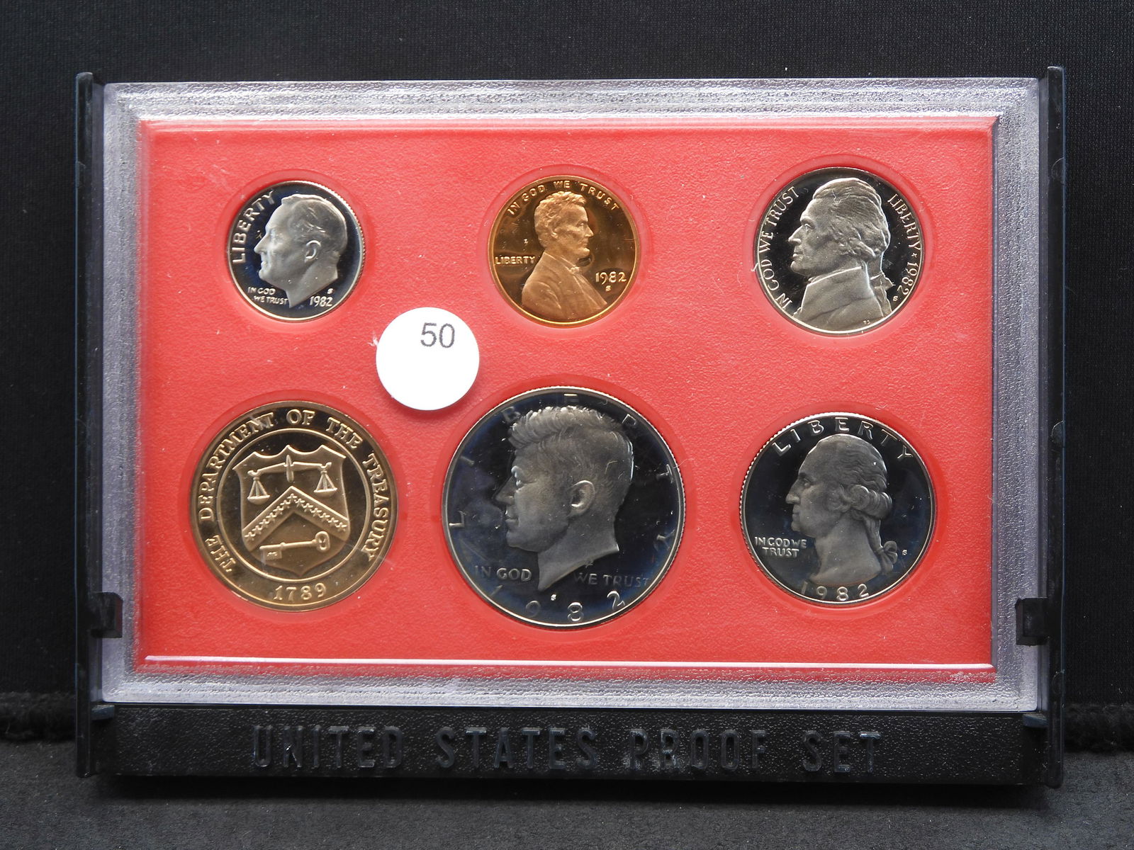 (5) Coin 1982-S US Proof Set.  GEM in original box. (1 of 4)
