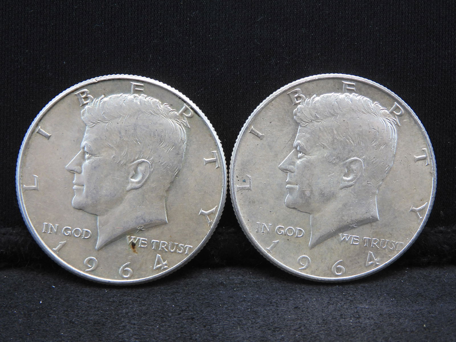 (2) 1964 Kennedy Halves 90% Silver (1 of 2)