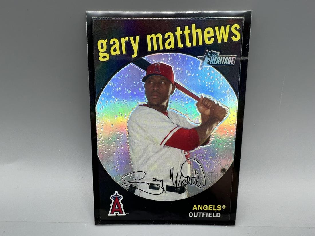 2008 Topps Heritage Black Chrome Refractor Gary Matthews #41/59 (1 of 2)