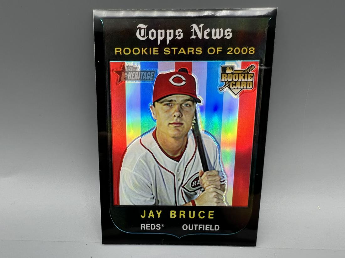2008 Topps Heritage Black Chrome Refractor Jay Bruce RC #28/59 (1 of 2)