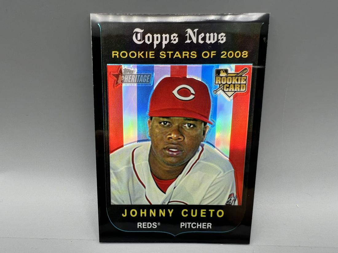 2008 Topps Heritage Black Chrome Refractor Johnny Cueto RC #40/59 (1 of 2)