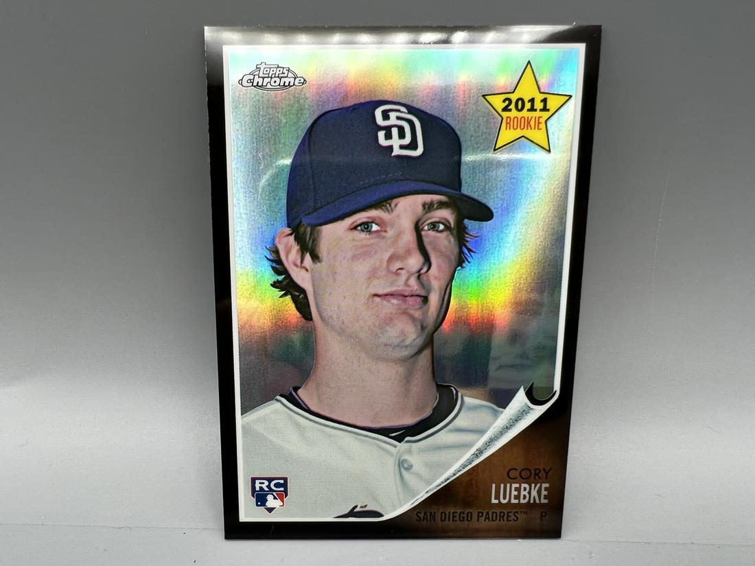 2011 Topps Heritage Black Chrome Refractor Cory Luebke RC #22/62 (1 of 2)