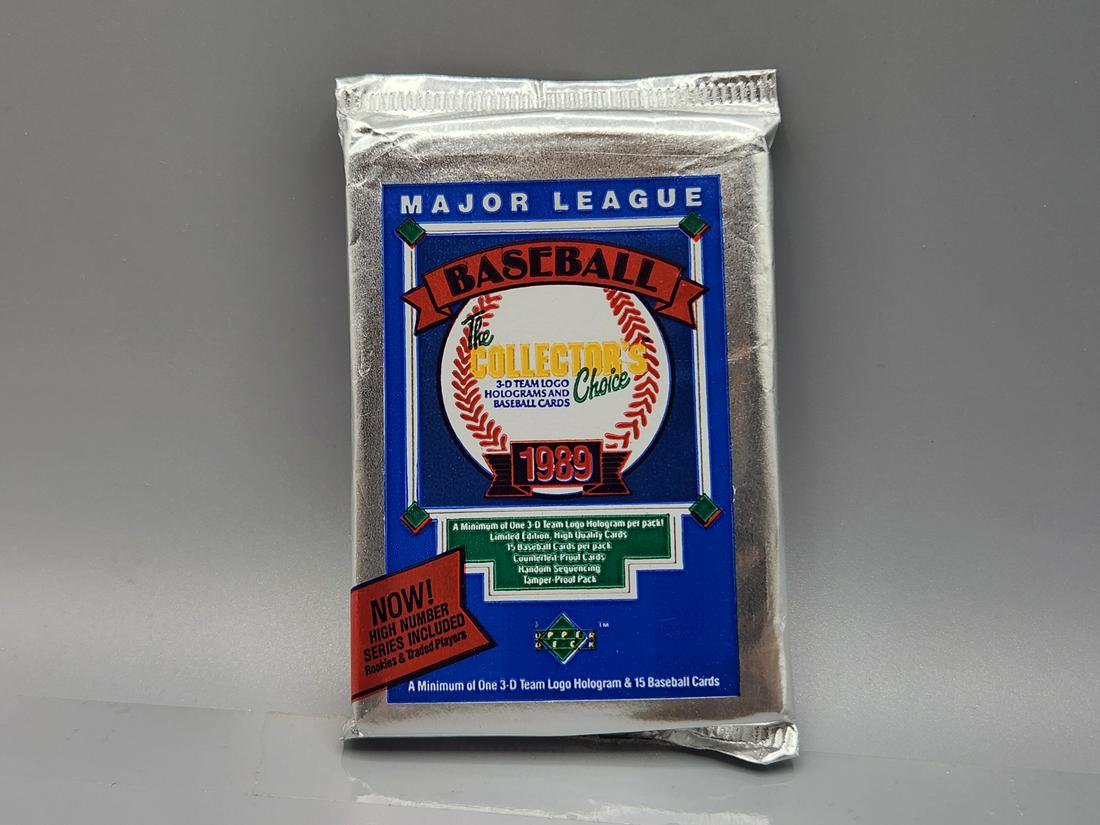 1989 Upper Deck Baseball Wax Pack - Griffey Jr. Rookie Possible (1 of 2)