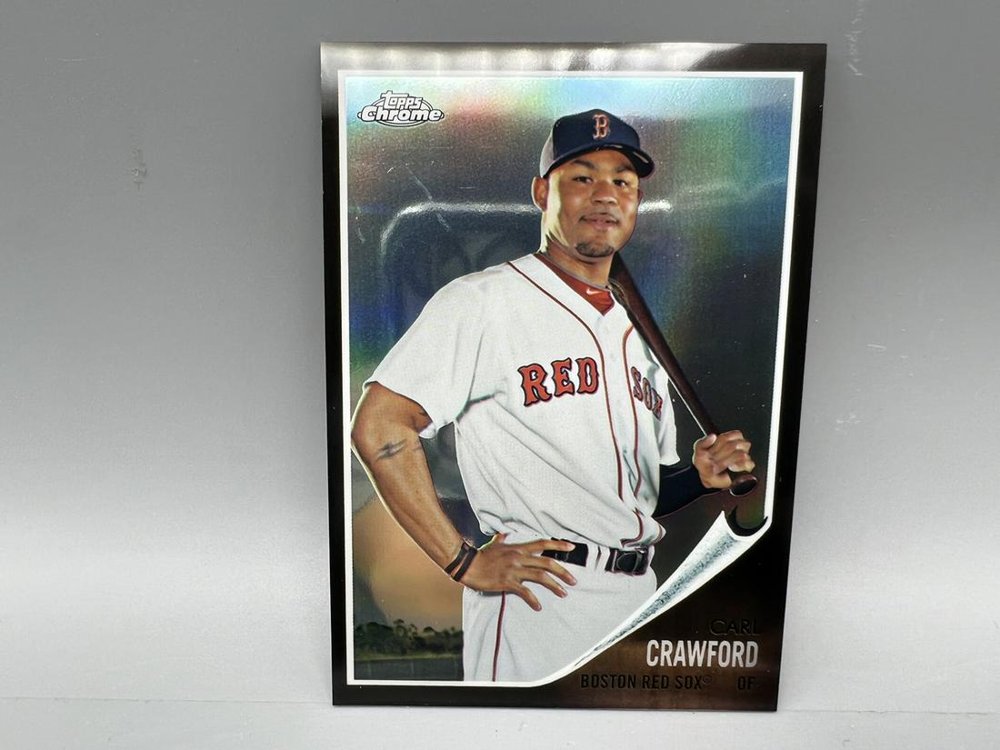 2011 Topps Heritage Black Chrome Refractor Carl Crawford #49/62 (1 of 2)