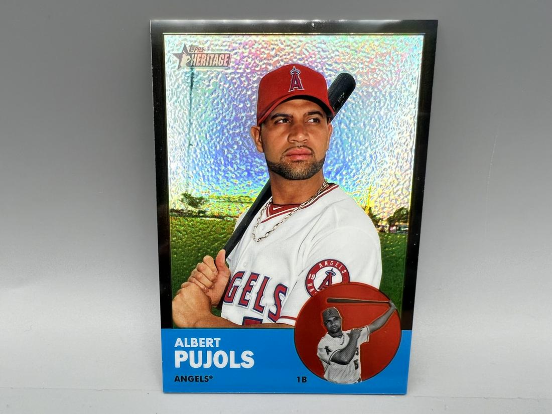 2012 Topps Heritage Black Chrome Refractor Albert Pujols #13/63 (1 of 2)