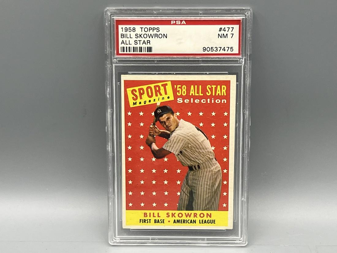1958 Topps Moose Skowron All Star #477 PSA 7: 1958 Topps Moose Skowron All Star #477 PSA 7