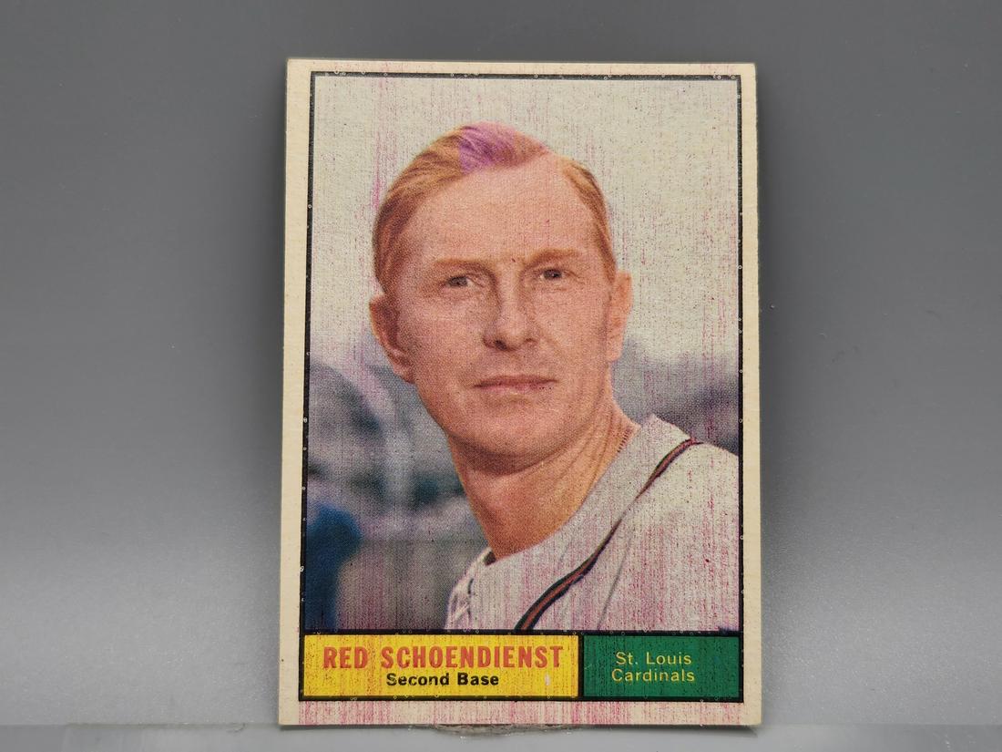 1961 Topps Red Schoendienst #505 HOF (1 of 2)