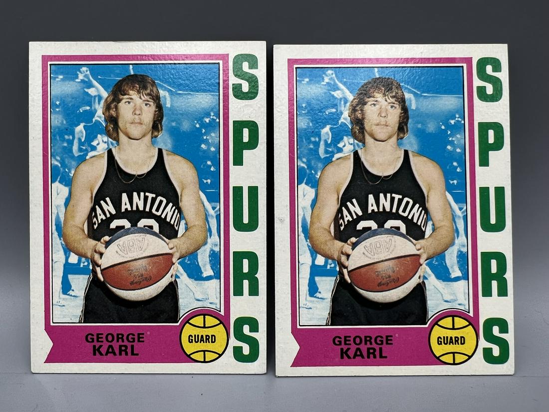 1974-75 Topps George Karl RCs #257: 1974-75 Topps George Karl RCs #257