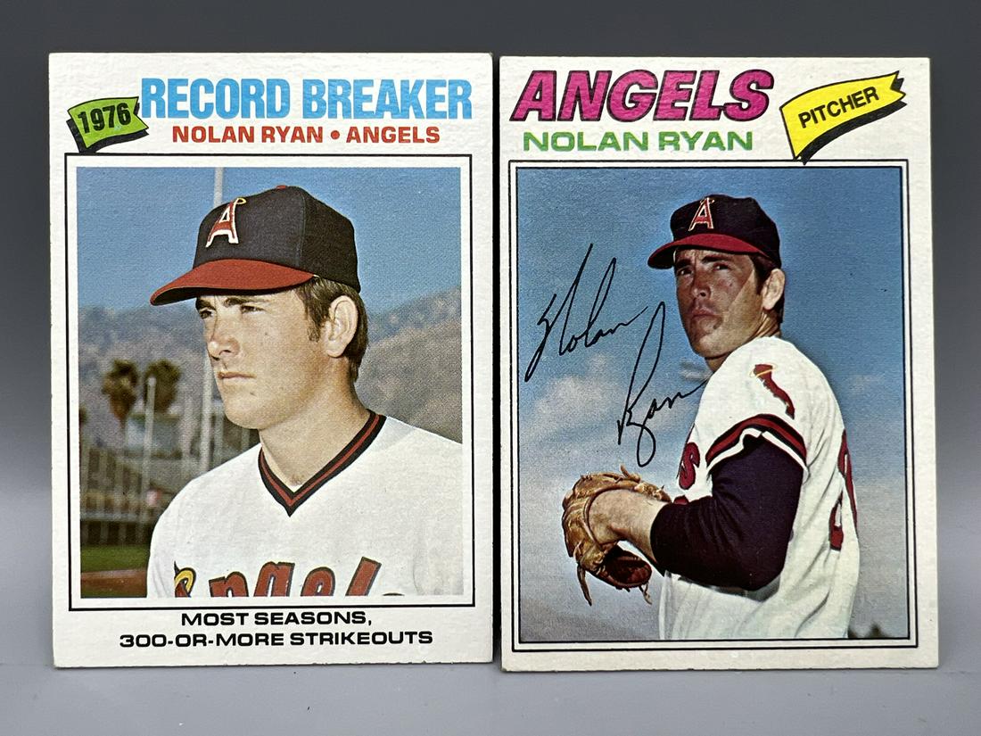 1977 Topps Nolan Ryan #650 & Record Breaker #234 (1 of 2)