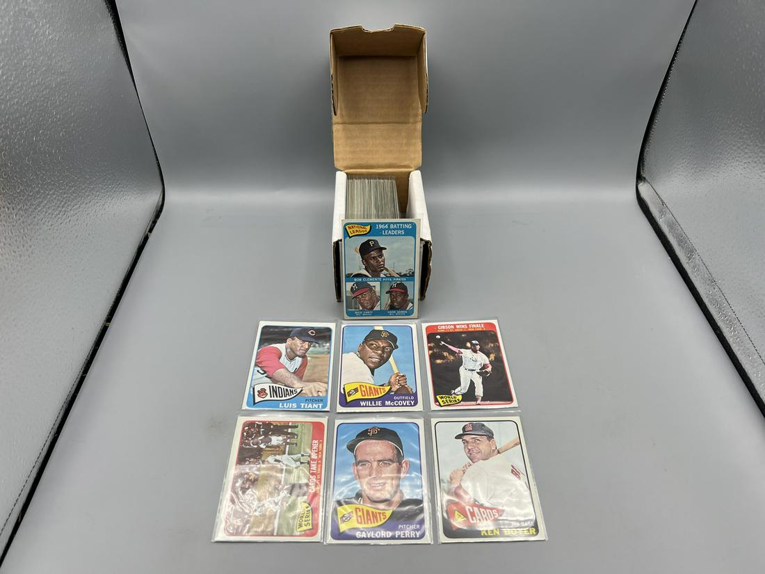 1965 Topps Baseball 77 Card Partial Set W/ Some Stars - Low to Mid Grade Condition - Willie McCovey, (1 of 7)