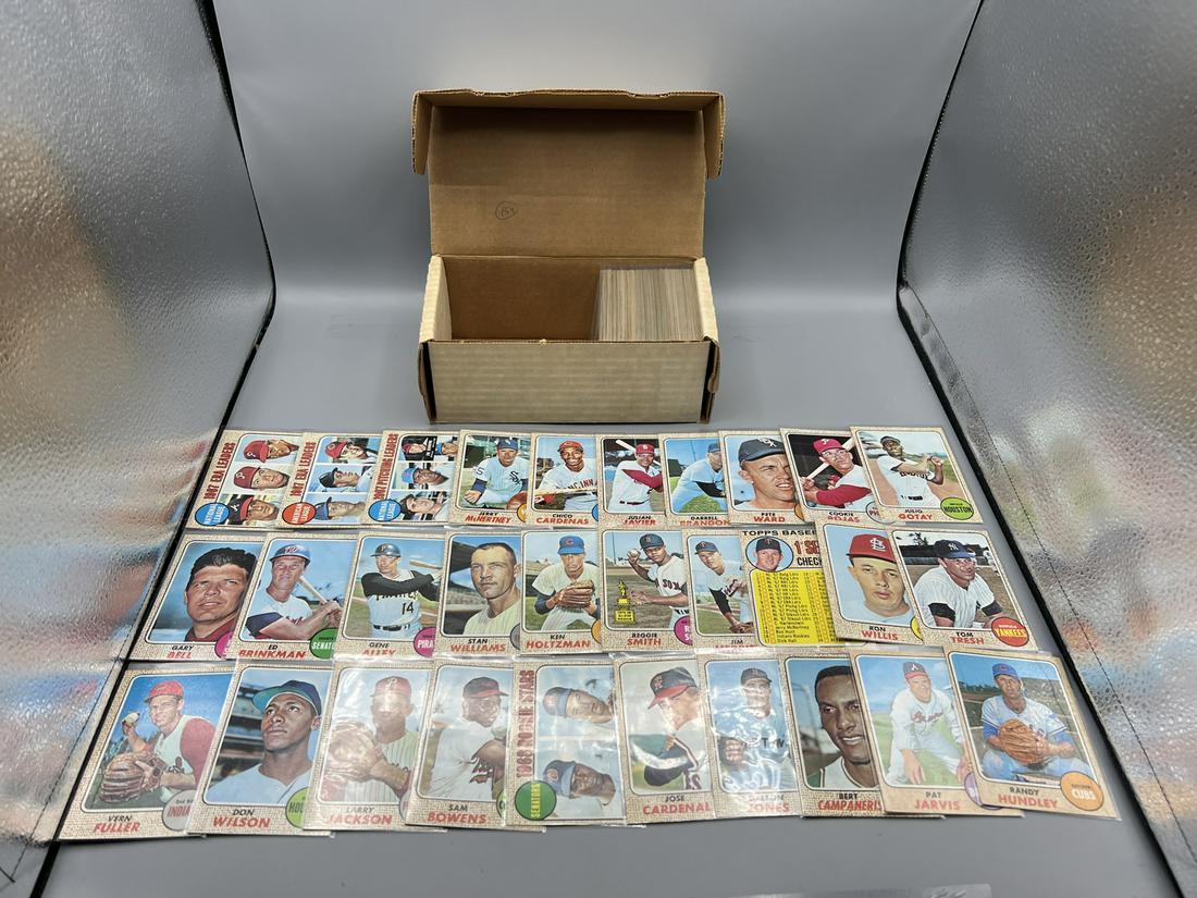 1968 Topps Baseball 154 Card Partial Set - Low To Mid Grade Conditions (1 of 9)