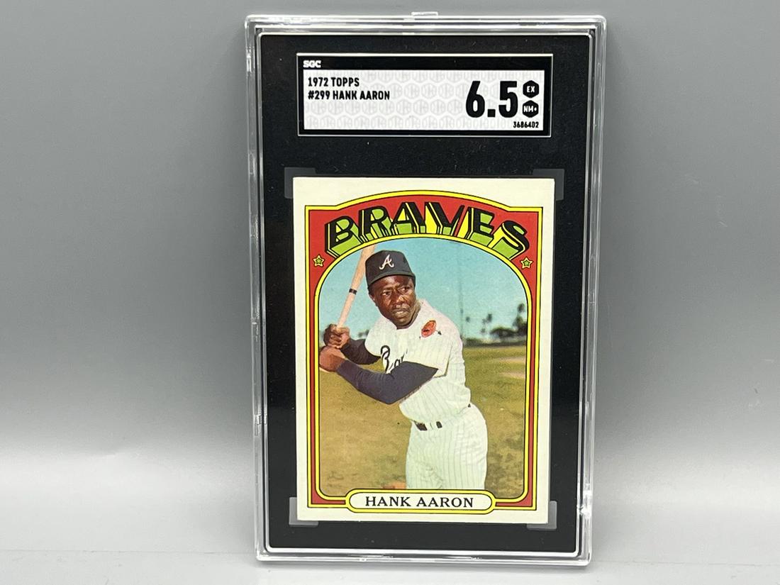 1972 Topps Hank Aaron #299 SGC EX-NM+ 6.5 (1 of 2)