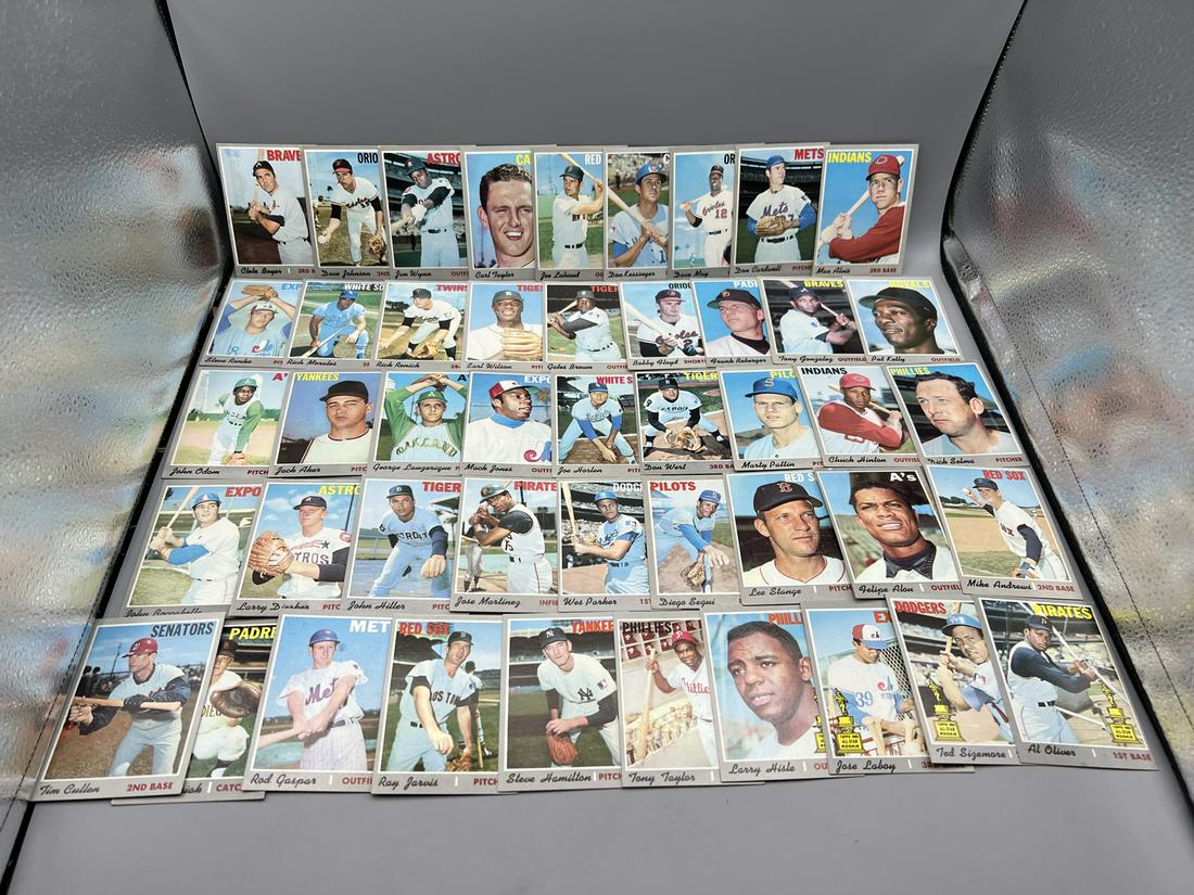 Lot of (46) Assorted 1970 Topps Baseball Cards - Varying Conditions (1 of 9)