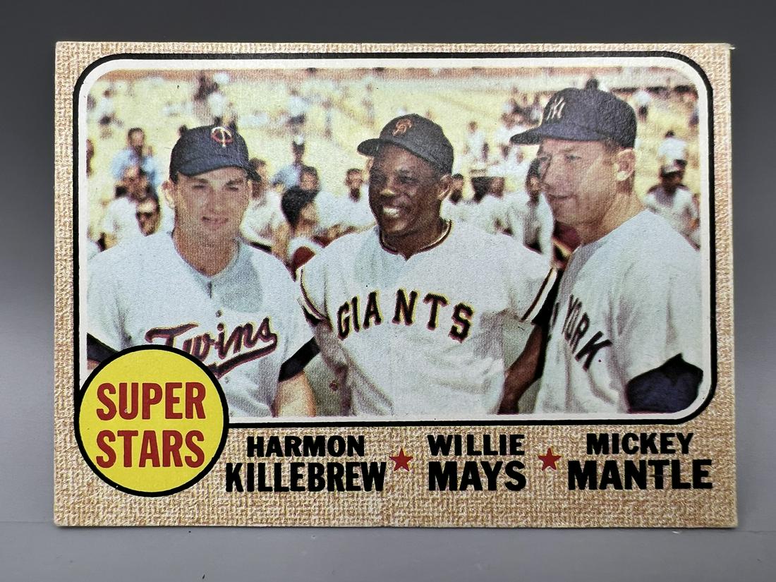 1968 Topps Super-Stars Harmon Killebrew/Willie Mays/Mickey Mantle #490 (1 of 2)