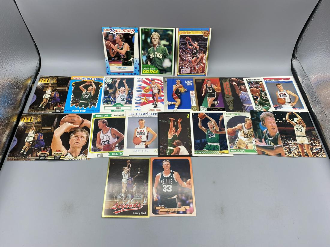 Lot of (23) Assorted Larry Bird Basketball Cards - Varying Conditions (1 of 2)