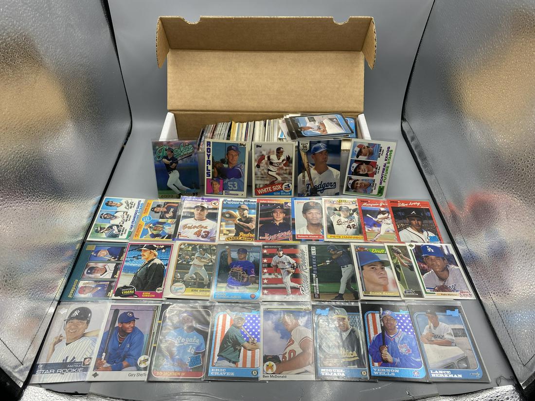Box of Assorted Vintage & Modern Baseball Rookie and Prospect Cards - Varying Conditions (1 of 7)