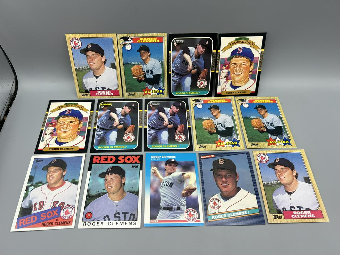 Lot of (14) Assorted Roger Clemens Baseball Cards W/ 1 RC - Varying Conditions (1 of 2)