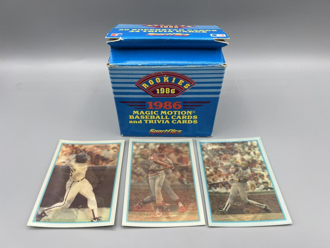 1986 Sportflics "The Rookies" Complete Set - Barry Bonds, Barry Larkin, Bo Jackson RC's (1 of 2)