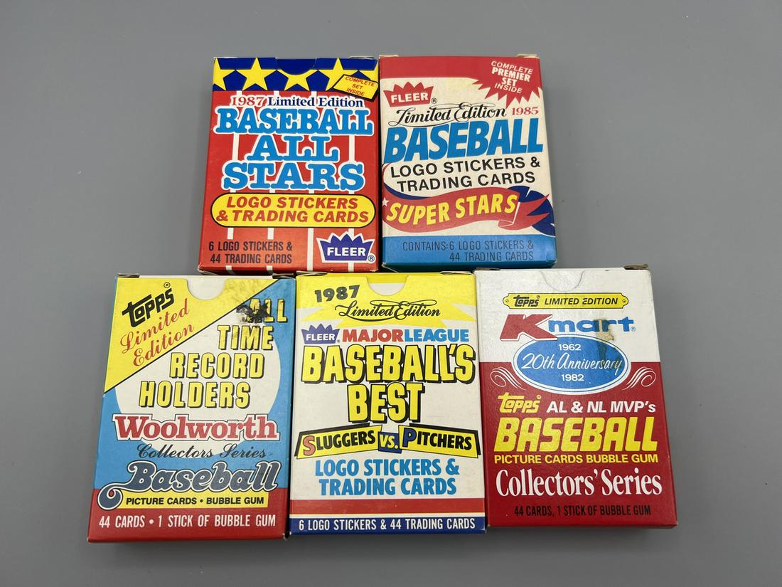 Lot of (5) Assorted Kmart/Topps/Fleer Baseball Card Sets (1 of 2)
