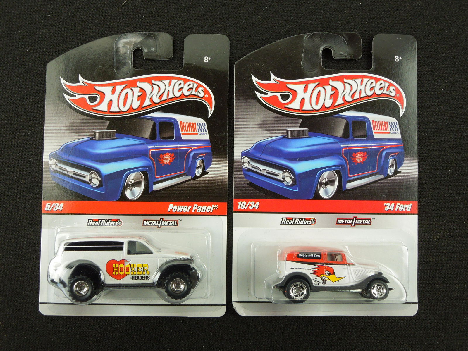 2010 Hot Wheels Delivery Slick Rides Series Hooker Headers Power Panel & Clay Smith Cams '34 Ford (2 (1 of 2)