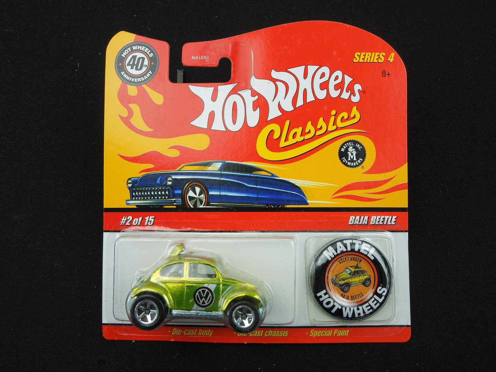 2008 40th Anniversary Series 4 Hot Wheels Classics #2 Baja Beetle (1 of 3)