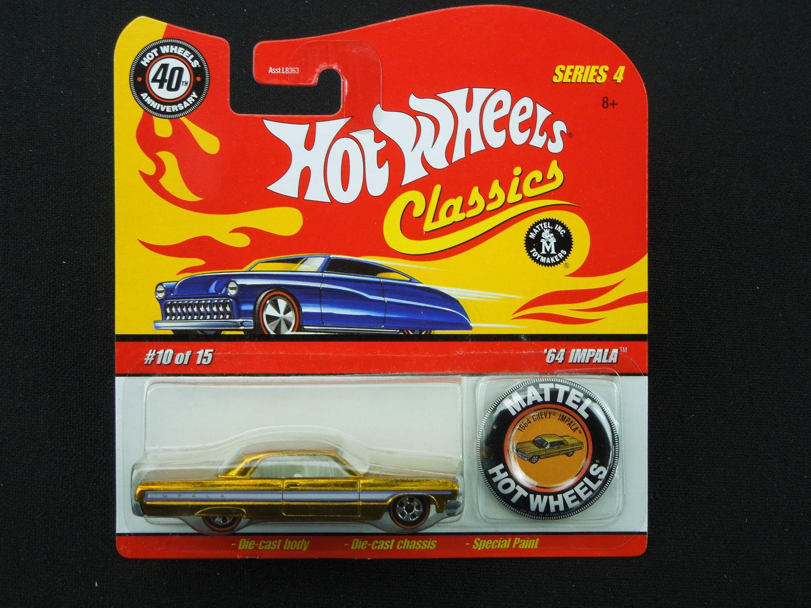 2008 40th Anniversary Series 4 Hot Wheels Classics #10 '64 Impala (1 of 3)