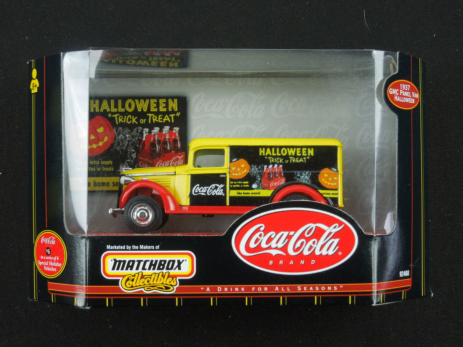 Matchbox Coca Cola Special Holiday Series #6 1937 GMC Panel Van Halloween, 1:43 Scale (1 of 3)
