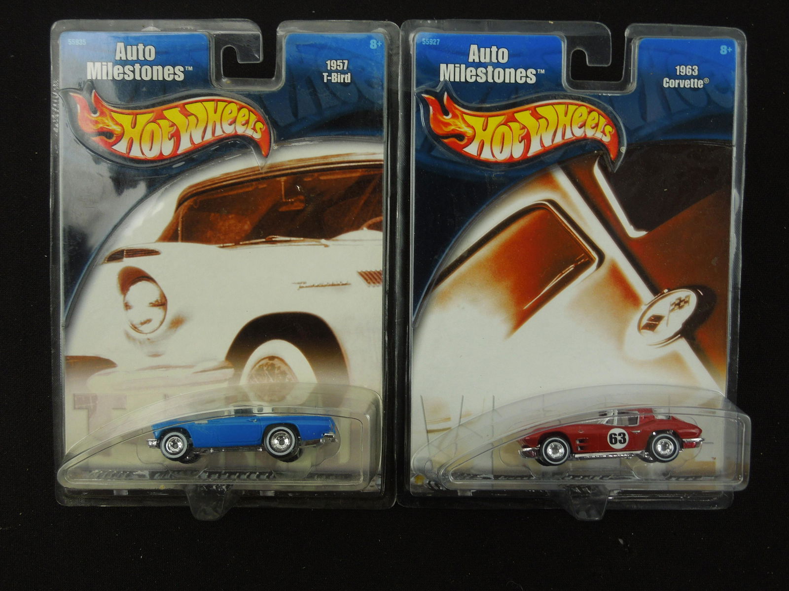 2001 Auto Milestones Series 1957 T-Bird & 1963 Corvette (2 Cars) (1 of 4)