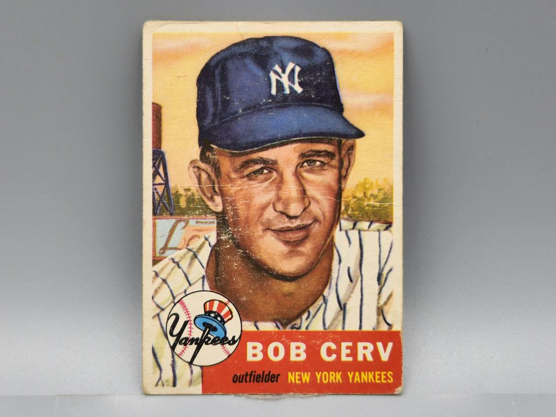 1953 Topps Bob Cerv #210 Rookie: 1953 Topps Bob Cerv #210 Rookie