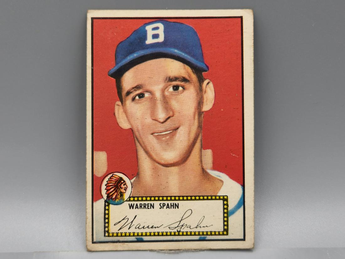 1952 Topps Warren Spahn #33 HOF (1 of 2)