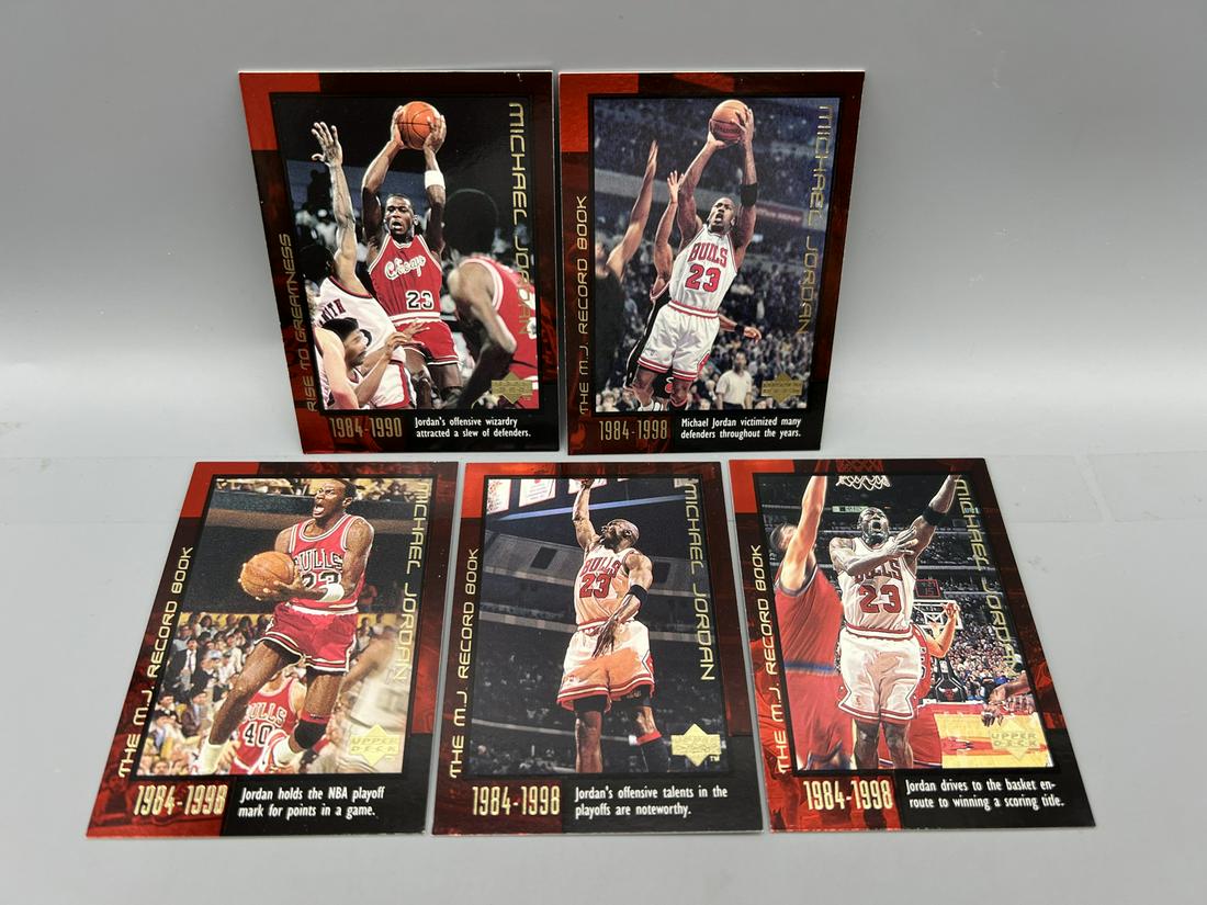 Lot of (5) 1999 Upper Deck Michael Jordan Assorted Cards (1 of 2)