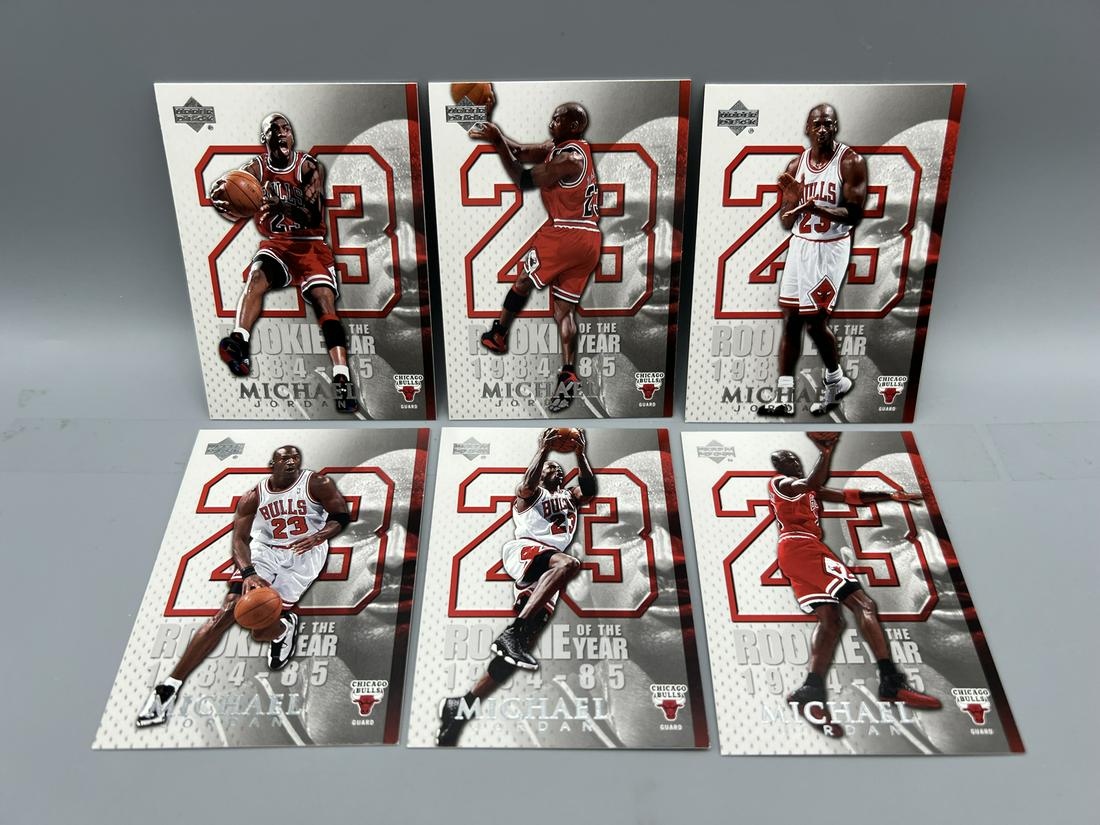 Lot of (6) 2005 Upper Deck Michael Jordan Basketball Cards: Lot of (6) 2005 Upper Deck Michael Jordan Basketball Cards