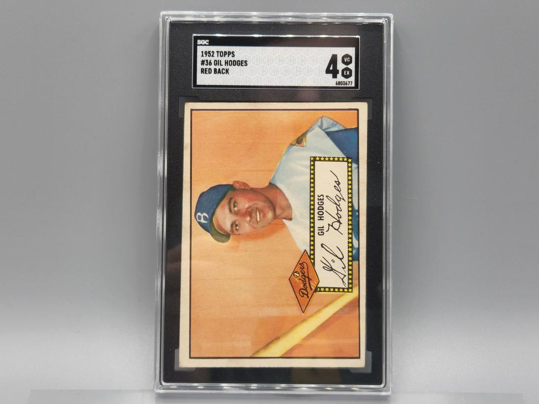 1952 Topps Gil Hodges #36 SGC 4 HOF (1 of 2)