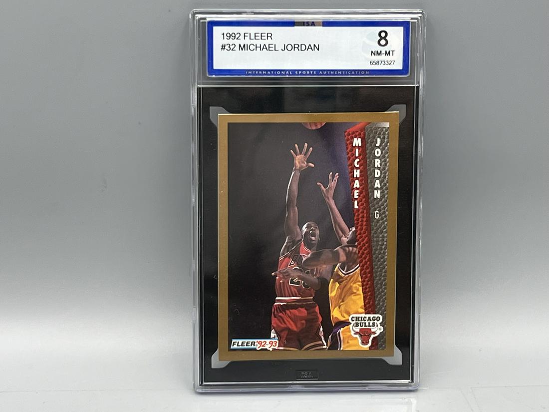 1992 Fleer Michael Jordan #32 ISA NM-MT 8 (1 of 2)