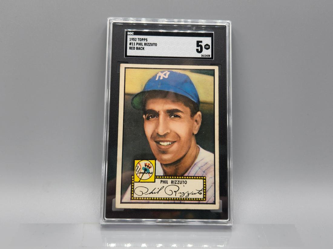 1952 Topps Phil Rizzuto #11 SGC 5 HOF (1 of 2)